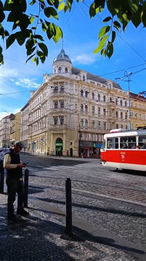 Prague 7 Holešovice District Strossmayer Square Trams Walk Tour