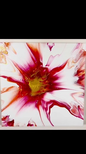 2.5K views · 76 reactions | Flower  painting using the turntable that I made! Love these colors #reels #acrylicpouring #acrylicpainting #dutchpour #fluidart #art #buyart #artistsupport #fluidart_daily #paintingoftheday #artoftheday #artgallery #artistsoninstagram #abstractart #laurenmichelleart #abstract #abstractpainting #artistonfacebook #flowerpainting | Lauren Michelle Art | Facebook