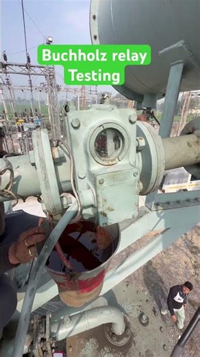 Buchholz Relay alarm testing #electrical #powersource #transformers
