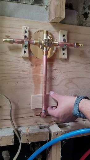 Installing a Shower Valve with Solder and PEX-A – Step-by-Step Rough-In #diy #shorts #plumbing