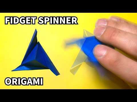 Origami Fidget Spinner | How to Make an Easy Origami Fidget Hand Spinner(No.11)