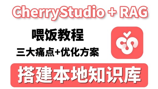 【喂饭教程】AI太蠢总是答非所问？手把手带你解析Cherry Studio的三大痛点以及优化方案，知识库响应速度狂飙200%！