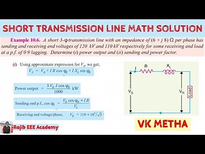 12-Short Transmission Line Problems and Solutions -05 || Power system analysis || Bangla