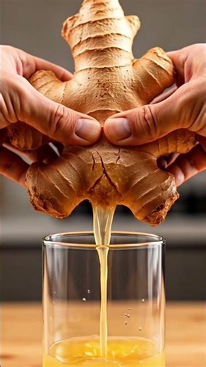 Watch This Ginger Root Fill a Glass 🫚 | Satisfying Press