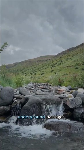 A stream can be running full tilt one second, and the next it’s just gone into the rock