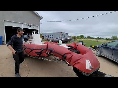 Installing Tube on A Zodiac PRO Inflatable RIB Boat