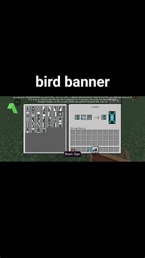 bird banner in minecraft