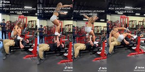 Instagram Gym Model Smashes Fitness Guru's Face During Gym Stunt