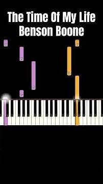 The time of my life - Benson Boone Piano Tutorial #bensonboone #piano #pianotutorial #easypiano