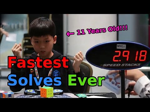 [UPDATED] FASTEST RUBIK'S CUBE SOLVES IN HISTORY | Top 30 Fastest