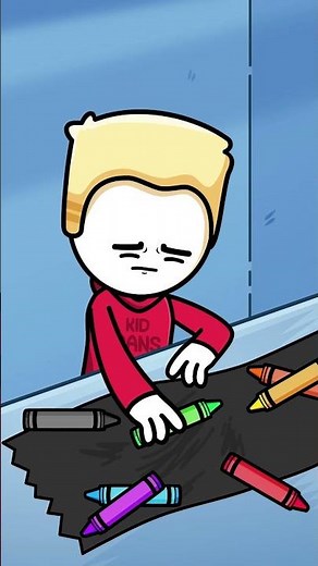 The White Crayon Part 2 (Original Animation Meme) #shorts