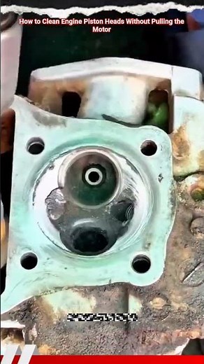 How to Clean Engine Piston Heads Without Pulling the Motor #shorts #mechanic #automobile