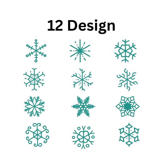 Snowflake Embroidery Designs - Etsy