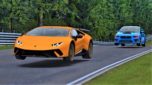 9.5K views · 283 reactions | Lamborghini Huracan VS Subaru Impreza WRX STI at Nurburgring Track Day | Racing Spec | Facebook