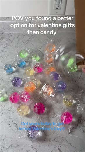 Mini Colorful Stress Balls for Valentine's Day Gifts