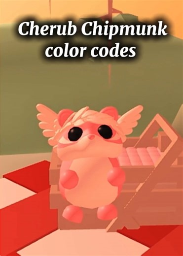coloring ideas for the new cherub chipmunk in Adopt me! Lmk if I should post color codes for the rose dragon! #chipmunk #valentinesday #adoptmeroblox #adoptmeupdate #cutecore