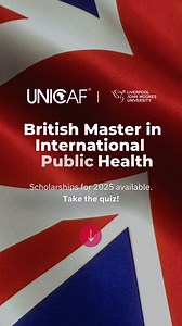 15 reactions | Is this British Master in Public Health your next move?  Scholarship available for 2025.  Take the 4-minute quiz now! | My Study Fit | Facebook