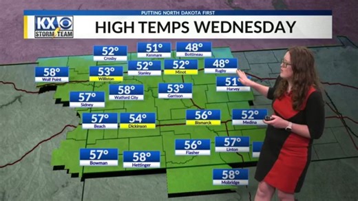Tuesday afternoon temperature touch with meteorologist Vanessa Symonick