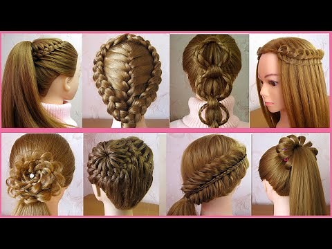 8 Beautiful Cute Hairstyles for girls | Trendy Hairstyles | Hair Style Girl