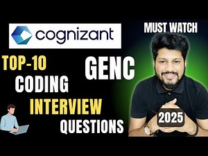 🔥 TOP 10 Cognizant GenC Coding Questions | Crack Coding Round in One Shot! 💯