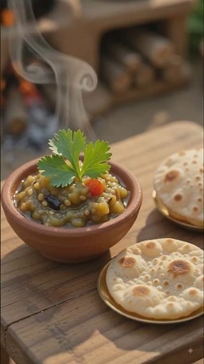 Desi Baingan Bharta Recipe | Smoky Roasted Eggplant Curry | Traditional Indian Style