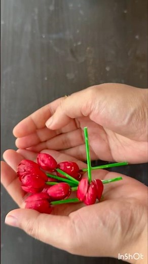 Make easy flower from pistachio shell ! DIY simple and easy shell flower #pistachioshellcraft #hack