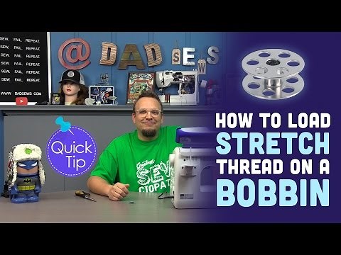 Wind a Bobbin with Elastic Thread (How to sew with Elastic thread)