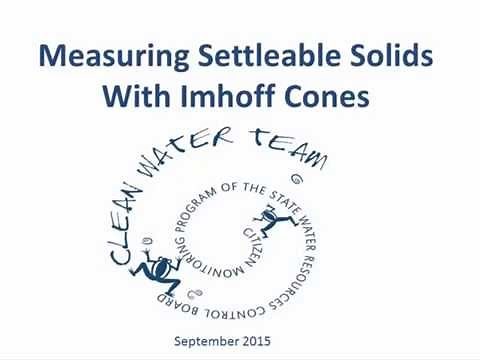 Measuring Settleable Solids with Imhoff Cones