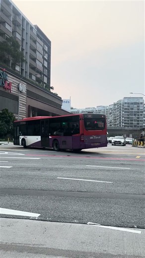 Buses waiting to turn into Pasir Ris Central
