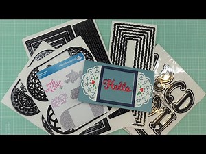 NEW Diamond Press Die Sets Review & Sweet Mini Slimmie Card Tutorial!