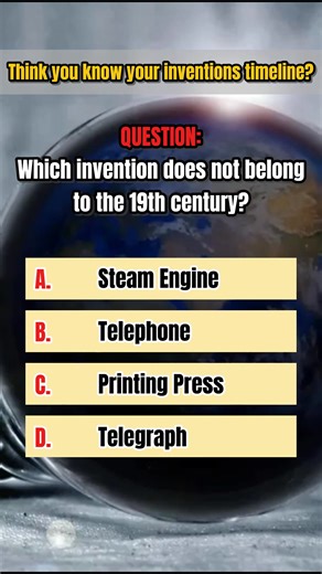 Think you know your inventions timeline? #FBReels #HistoryQuiz #InventionsTrivia #ReelsDaily #ViralVideo #DidYouKnow #education | Psyvia