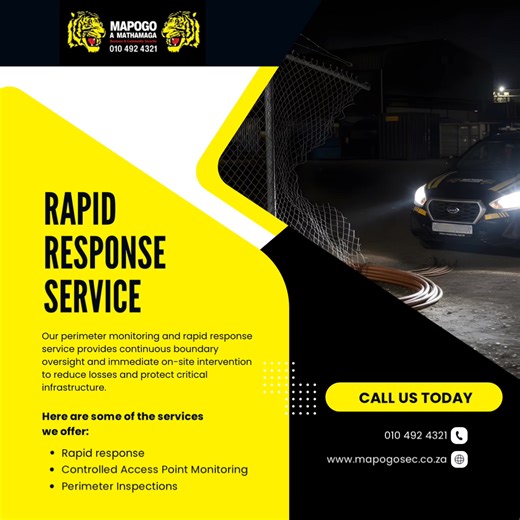 MORE THAN SECURITY. IT’S THE MAPOGO ADVANTAGE This is how protection should feel. | Mapogo Security