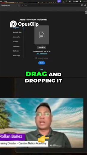 Effortless PDF Creation Drag & Drop Simplicity!
