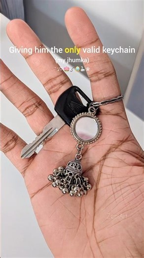 Jhumka ❌ ➡️ His keychain ✅ | Cute DIY gift idea for him