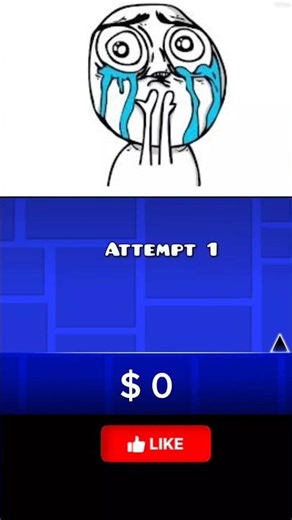 Geometry box lvl.04 $ 0 - $ 180 money 🤑 #money #geometrydash #gameplay #edit