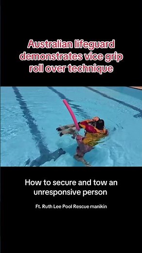 Great video demonstrating vice grip rollover technique from Steve Waterman in Australia! #lifeguard