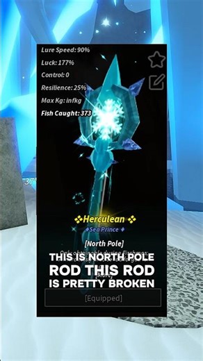 *GAMEBREAKING* North Pole Rod! 🎣 #roblox #fisch