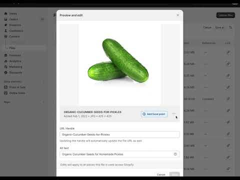 Replace images in Shopify