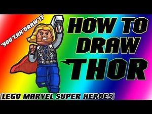 How To Draw Thor from Lego Marvel Super Heroes ✎ YouCanDrawIt ツ 1080p HD