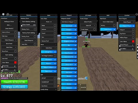 Blox Fruits Script | Working for New/Old World | Auto Farm,DF ESP,INF Stamina,Mastery Farm,TP Island