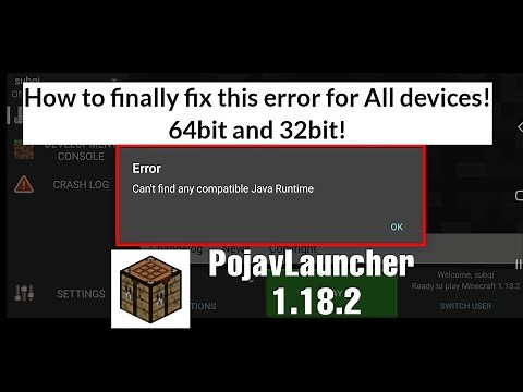 How to Fix "incompatible Java Runtime" on PojavLauncher For All Devices
