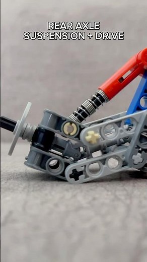 LEGO Rear Axle Suspension + Drive (Without Special Parts)