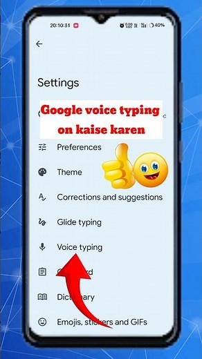 how to enable keyboard use voice typing setting | google voice typing on kaise karen #google #shorts