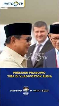 Presiden Prabowo Tiba di Rusia Penuhi Undangan Kehormatan Vladimir Putin #shorts