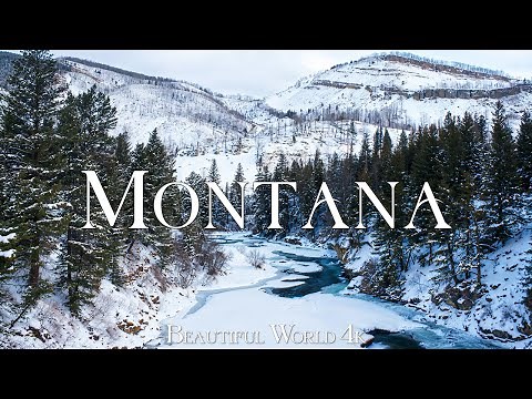 Montana 4K | Deep Winter in the Rockies: Snowy Forests, Alpine Lakes & Wild Peace