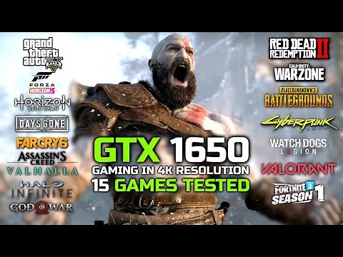GTX 1650 Test In 2022 With 4K Native Resolution