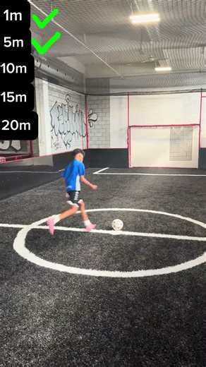 How far can I score? #football #soccer #skills