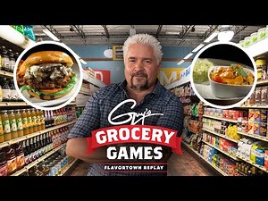 CHALLENGE: Firefighters Cook an Insanely SPICY Family Meal | Guy's Grocery Games | Food Network