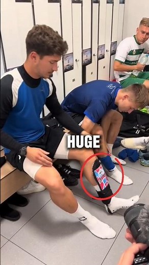 Why Footballers Wear Tiny Shin Guards 😳#football #soccer #shin guards #footballfacts