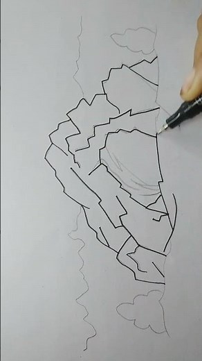 How to draw cave #drawingshorts #youtubeshorts #easydrawing #shorts